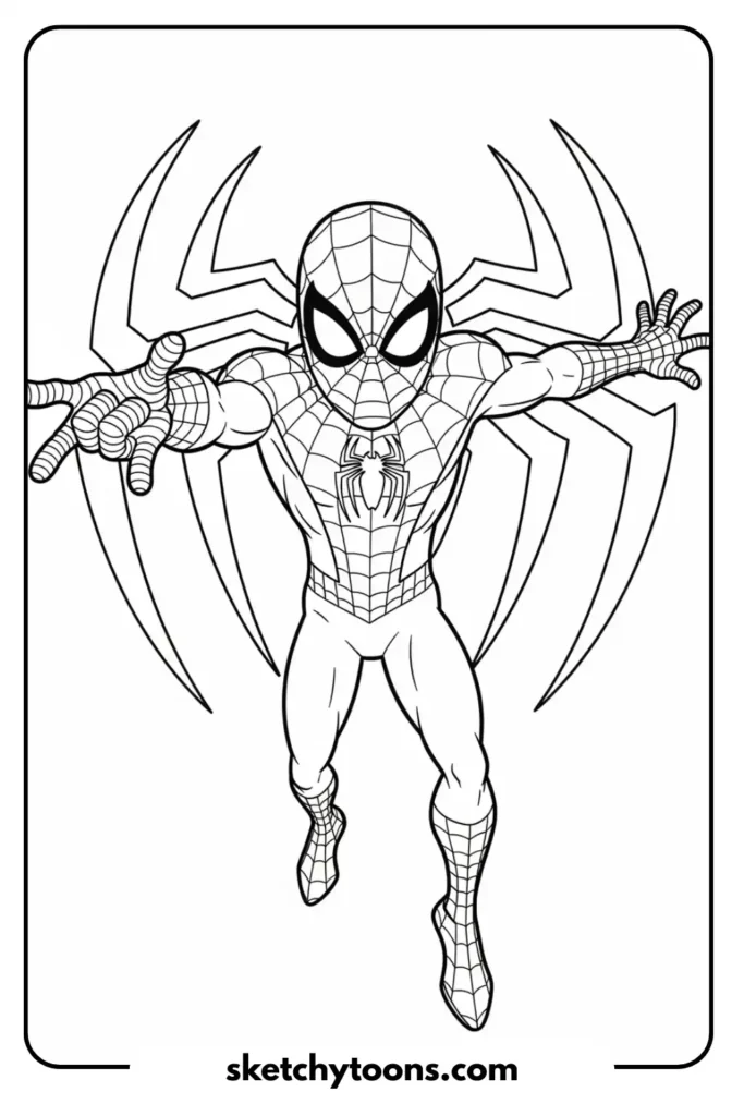 Spiderman Logo coloring page
