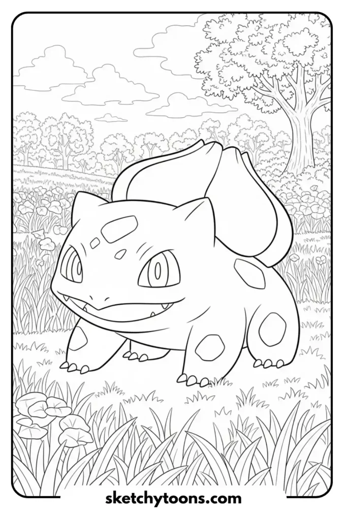 Bulbasaur coloring page