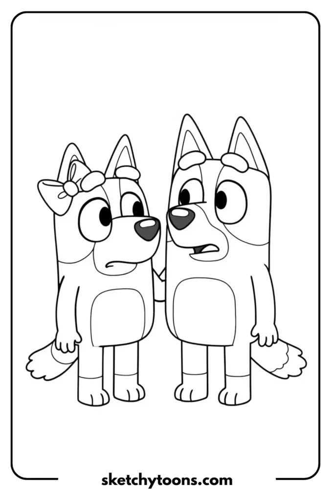 Confused Expression with Friends art pages