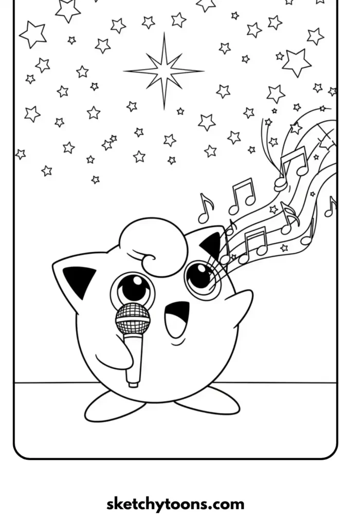 Jigglypuff’s Song coloring page