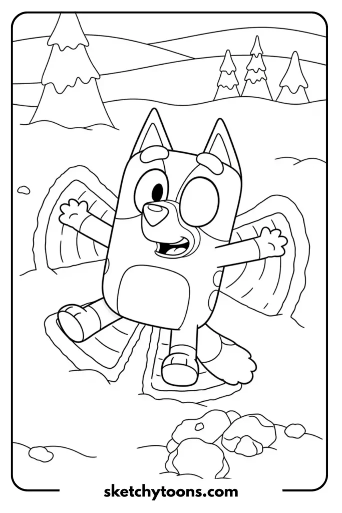 Playing in the Snow activity page