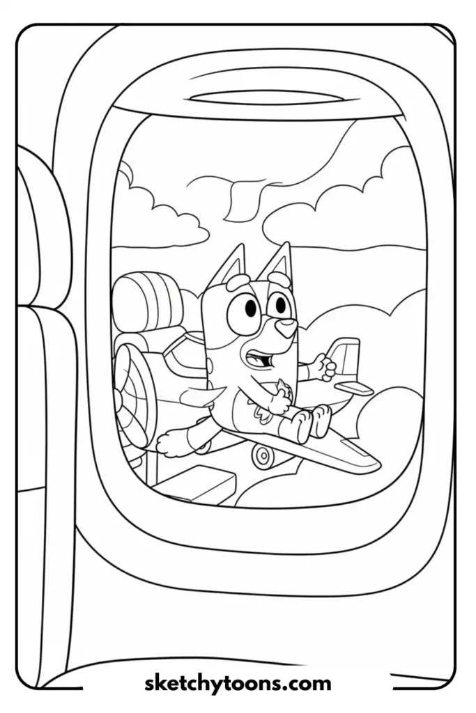 Practicing Yoga coloring page (2)
