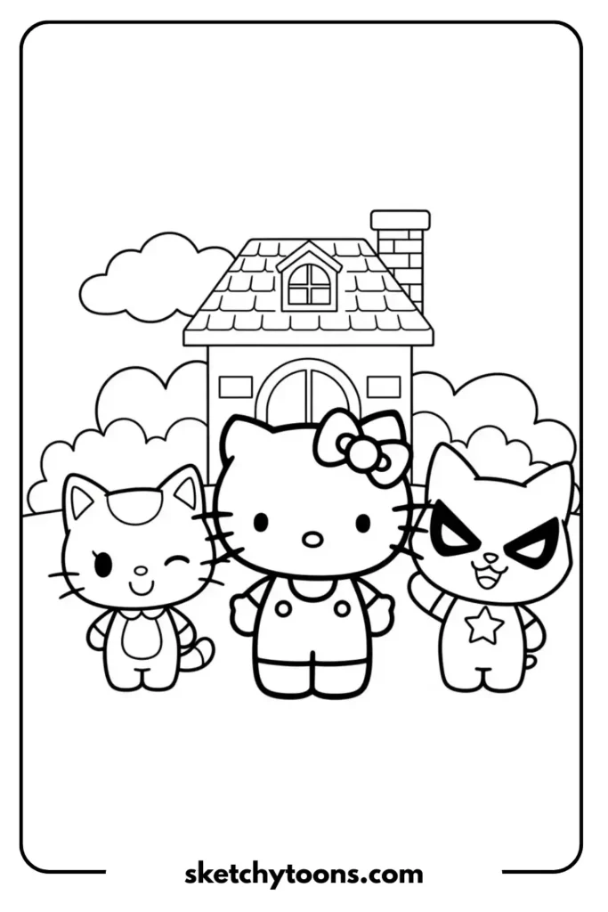 Sanrio Hello Kitty Coloring Page