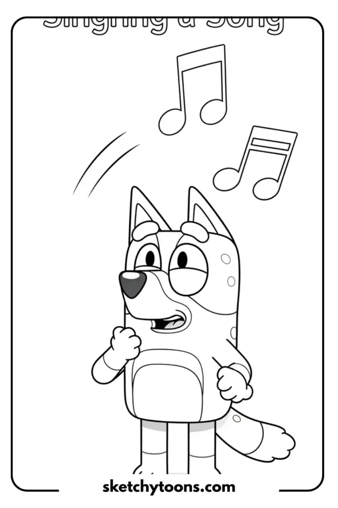 Singing a Song coloring page