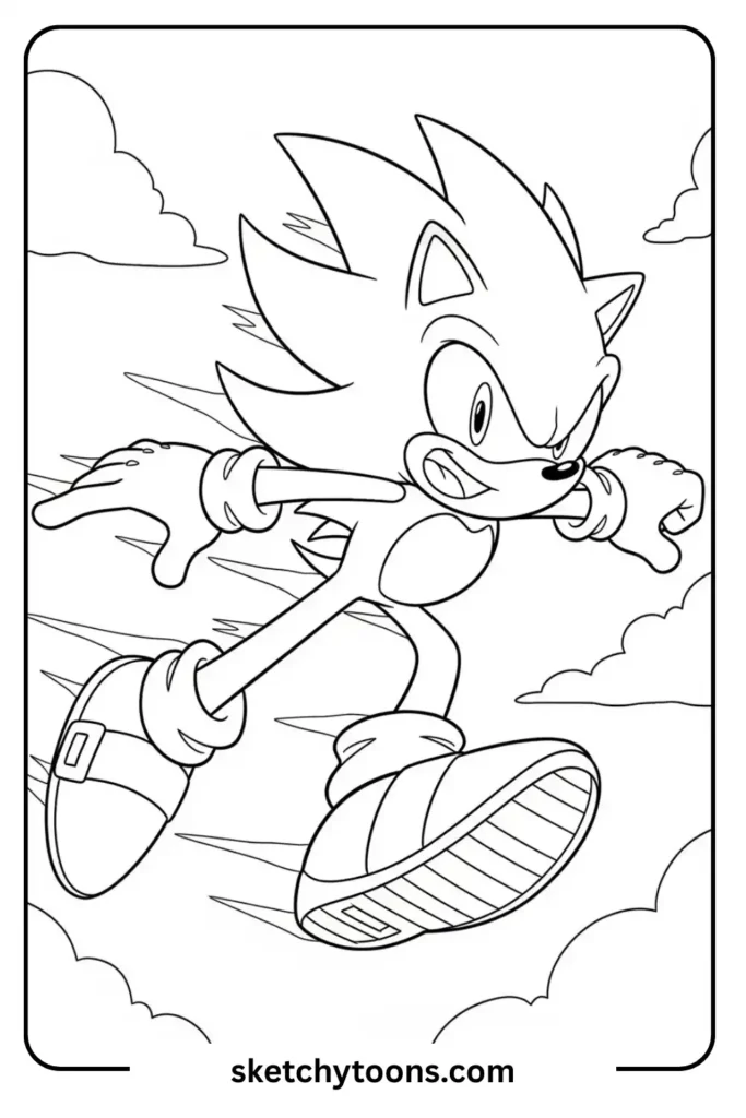 Sonic coloring pages
