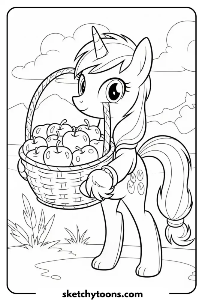 Applejack's Apples activity sheet