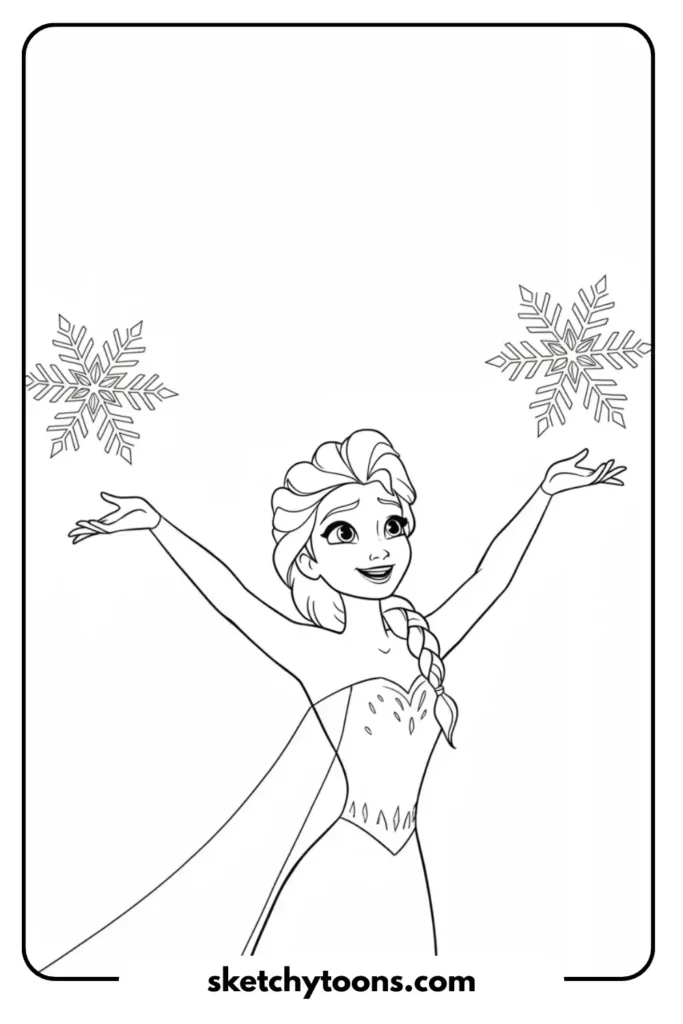 Elsa Creating Snowflakes