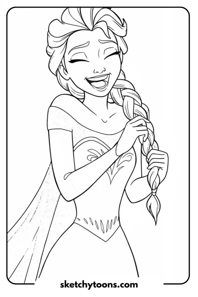 Elsa Laughing Softly