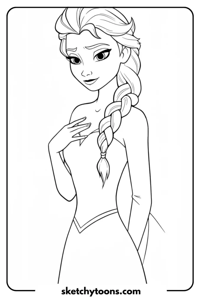 Elsa Thoughtful Pose