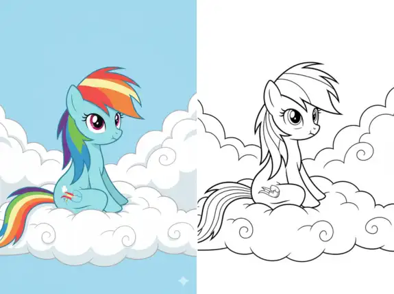 Little poni coloring pages
