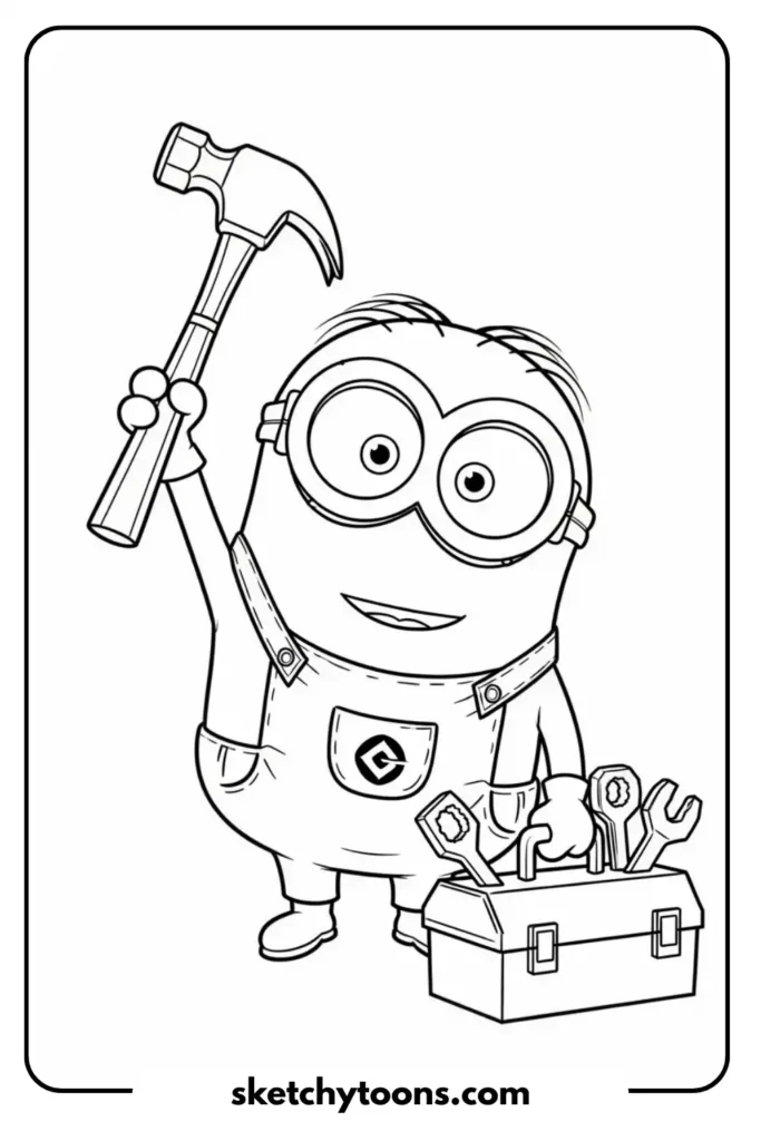 Minion with a Toolbox art page
