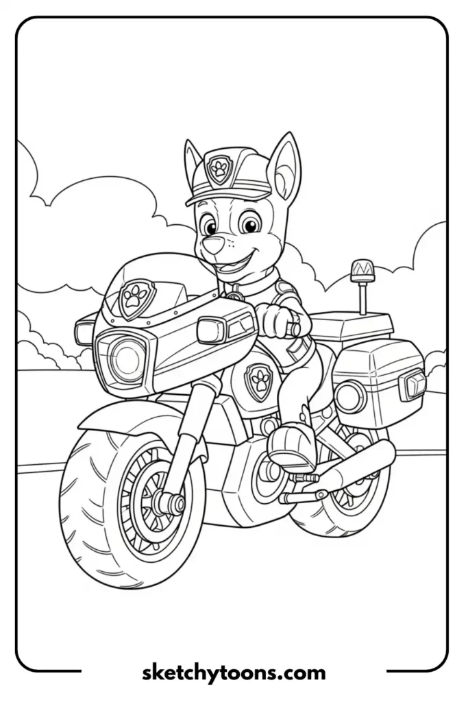 Paw Patrol Birthday Party art sheet