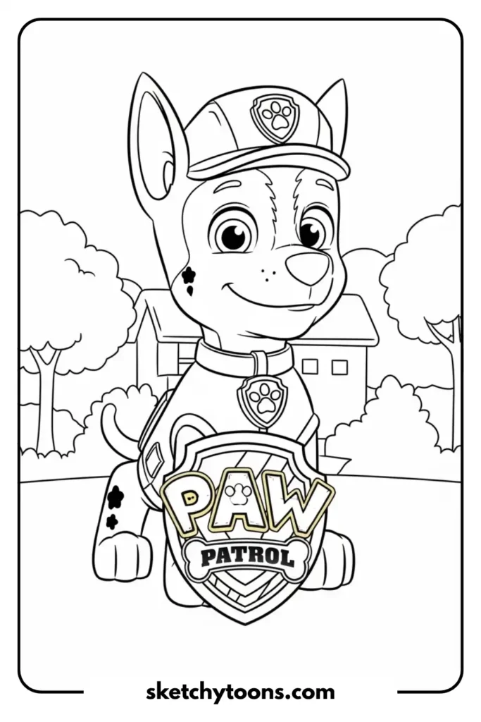 Rocky with His Recycle Truck activity sheet