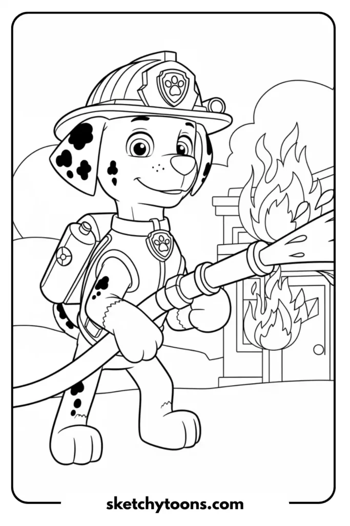 Rubble on the Double coloring page