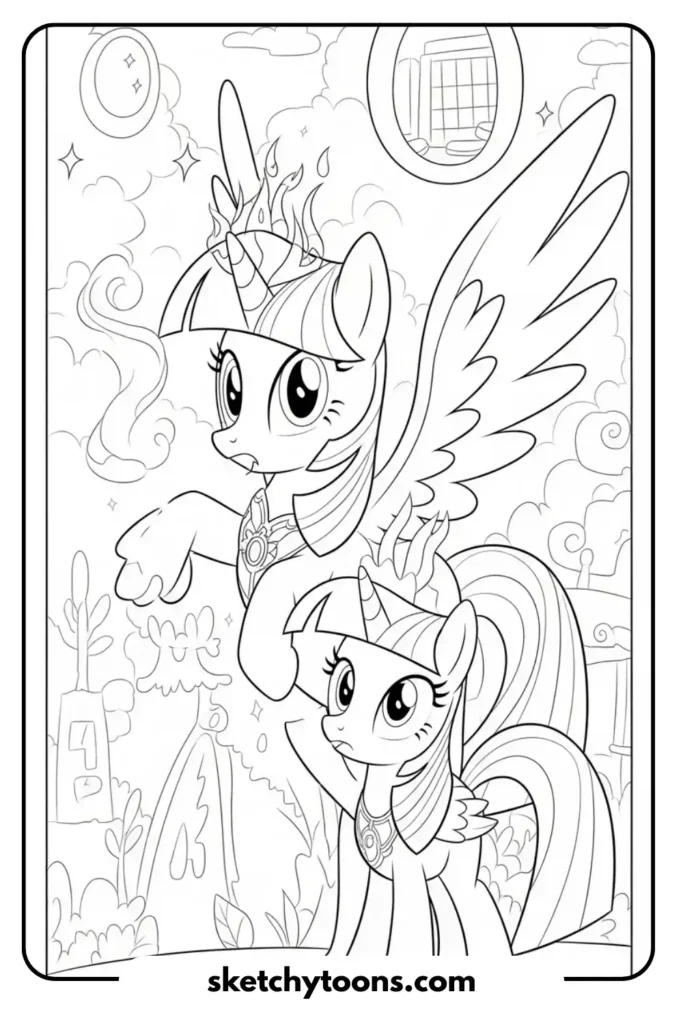 Twilight Sparkle's Magic Magic coloring sheet