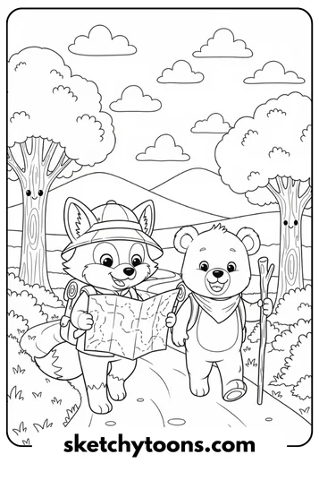 SpongeBob coloring pages 5 Adventure Buddies coloring page