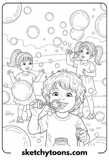 SpongeBob coloring pages 6 Bubble Time