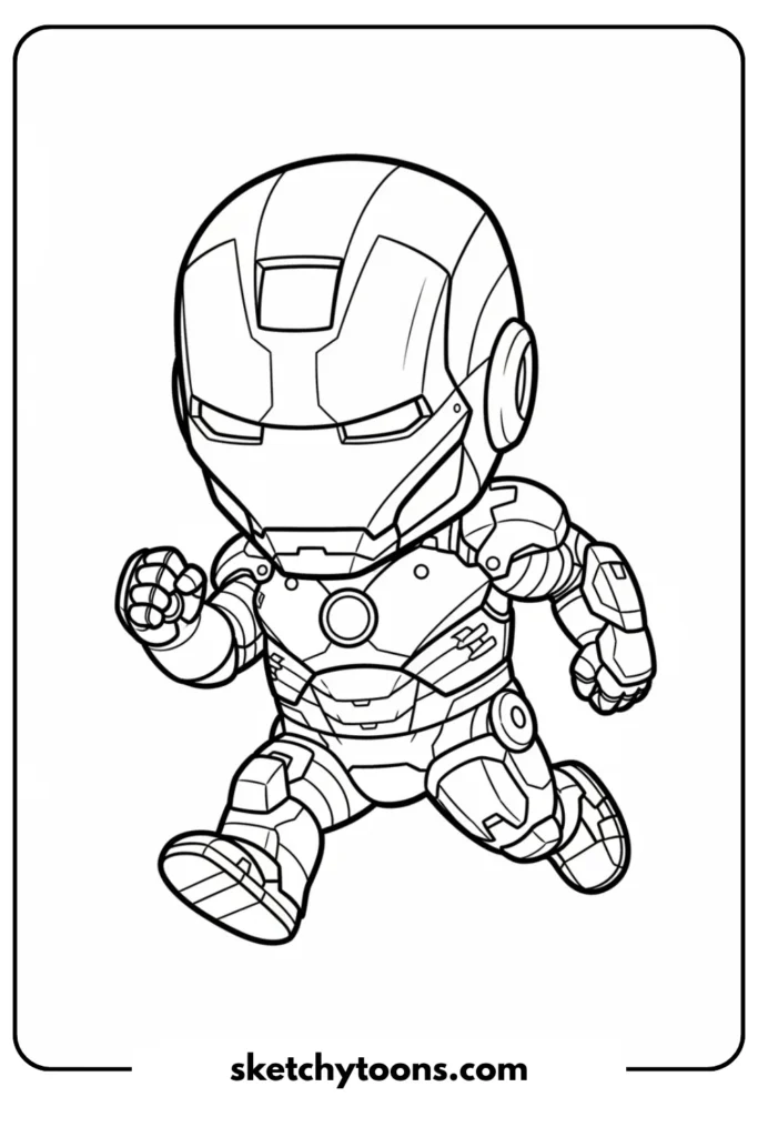 Chibi Iron Man Runnin