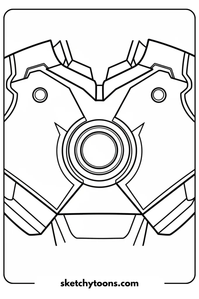 Easy Iron Man Chest Symbol