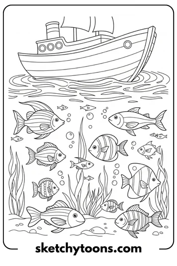 Fish Under the Boat
