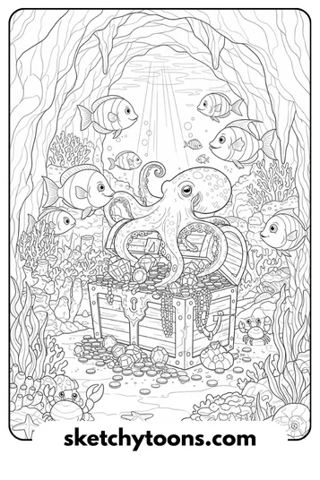 Fish and Hidden Cave treasure