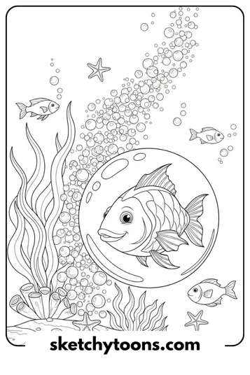 Fish in a Bubble Stream