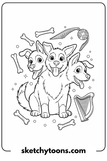 Fluffy the Three-Headed Dog