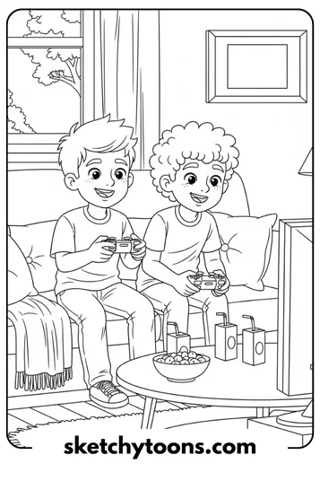 SpongeBob coloring pages 27 Gaming Buddies