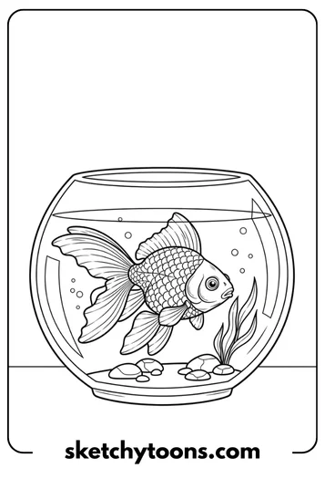 Goldfish in a Bowl color sheet