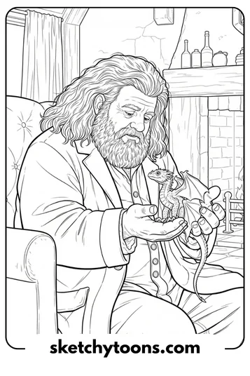 Hagrid With Baby Dragon