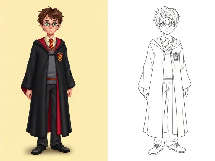 Harry Potter coloring page