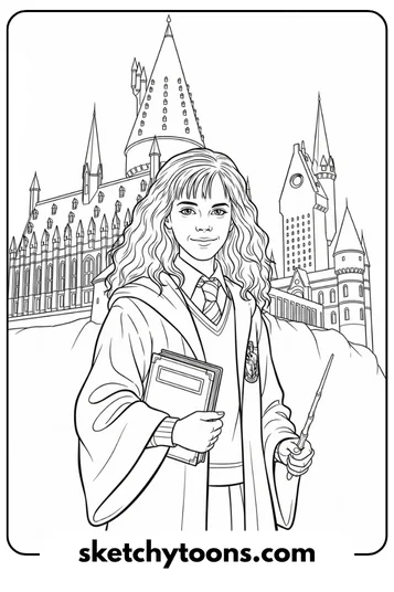 Hermione in Hogwarts Uniform