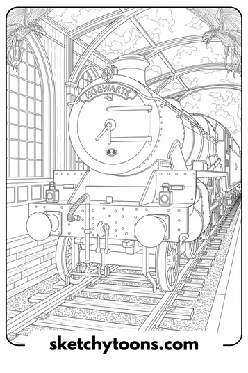 Hogwarts Express Train Scene