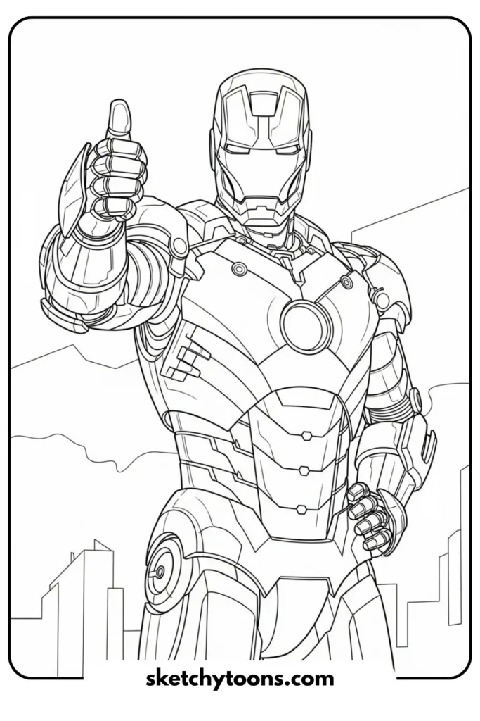 Iron Man Doing a Thumbs Up