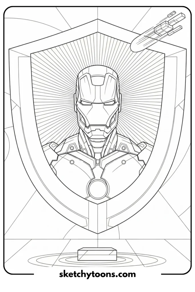 Iron Man Inside Shield Frame
