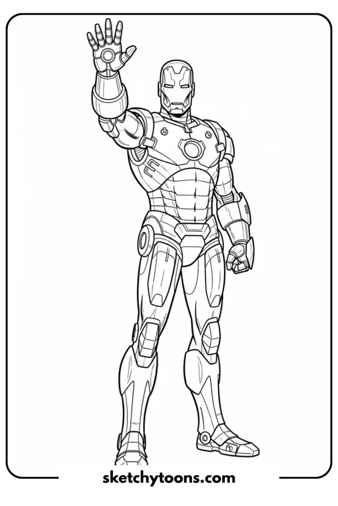 Iron Man Waving Hello