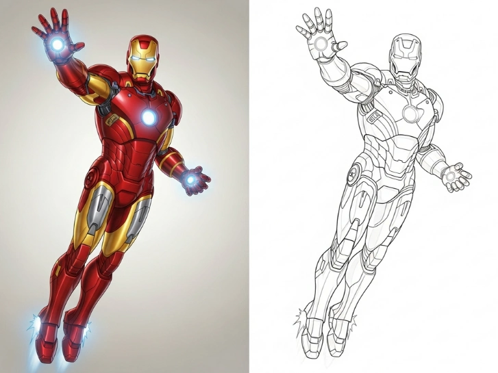Iron Man Coloring pages