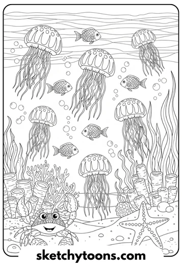 SpongeBob coloring pages 3 Jellyfish Fields Fun