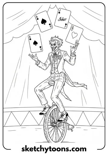 Joker Coloring Pages 11 Joker with Harley Quinn coloring sheet 2
