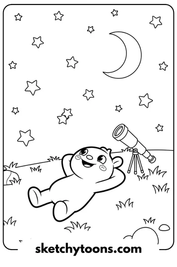 Labubu Stargazing