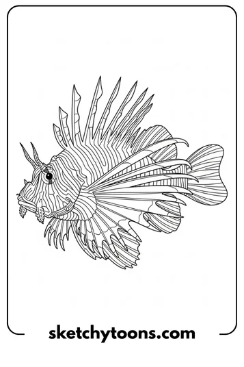 Lionfish Spiky Fins