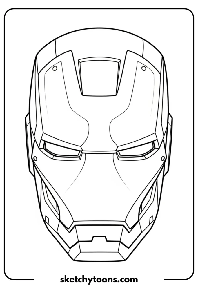 Printable Iron Man Face Mask