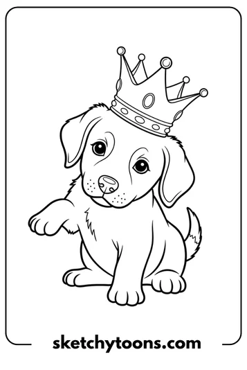Puppy With a Crown