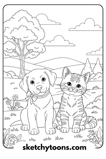 Puppy and Kitten Friends