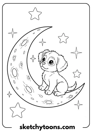 Puppy on the Moon