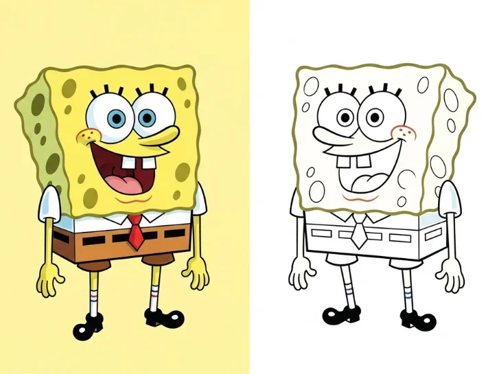 SpongeBob coloring pages 1 SpogeBob coloring page