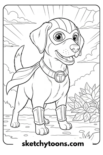 Superhero Puppy Pose