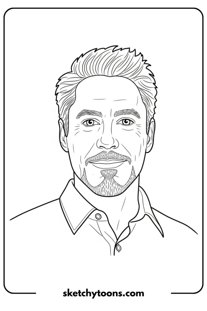 Tony Stark Simple Portrait