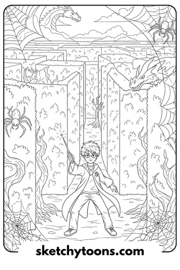 Triwizard Maze Scene