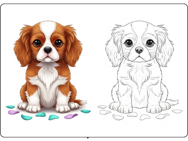 puppy coloring page